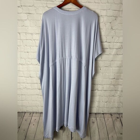 Tommy Bahama Island Soft Sea Coast Caftan Dress Sky Mist Blue S/M - Picture 10 of 11
